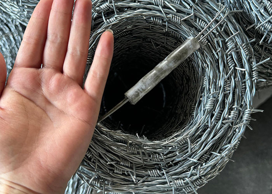 Hot Dip Galvanized Security Barbed Wire Thorn Rope Peternakan Peternakan