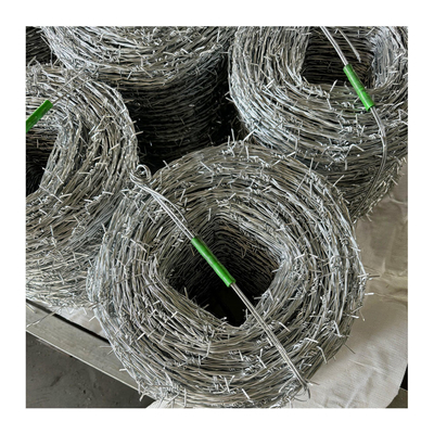 Cross Barbed Wire Langkah-langkah pertahanan Anti-korosi Galvanized Las Barbed Wire Pagar Wire