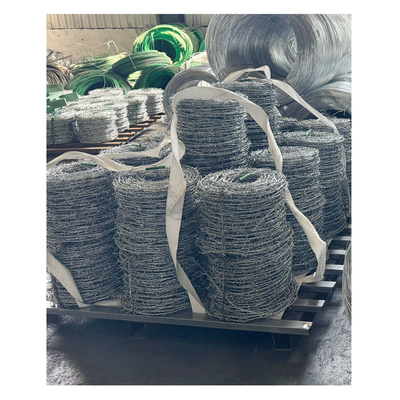 Berkualitas tinggi Galvanized Barbed Wire Pagar Keamanan 500 Meter Barbed Wire Harga