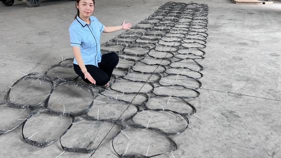 Tangki Penghalang Pagar Mesh Invisible Drone Net Pagar Tangki Penghalang Wicker Pagar Wire Mesh Keamanan Putanka Penghalang Ukraina