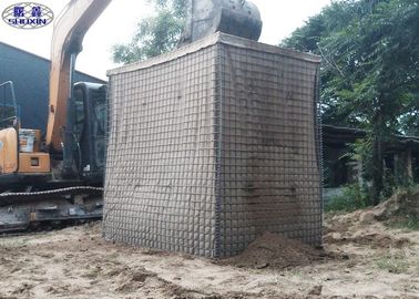 Galvanis Steel HESCO Defensive Barrier / Mesh Galvanized Gabion Box
