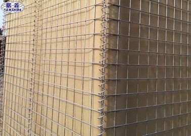 2.7mm Galvanized Hesco Bastion Barrier Disesuaikan