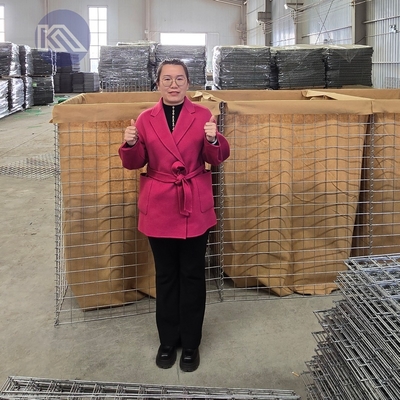 1.000 Penghalang Hesco 1,37m x 1,06m x 10m Pertahanan Banjir Baja Galvanis