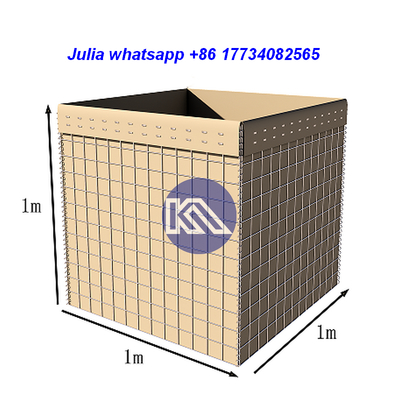Penghalang Pertahanan Kawat Baja Galvanis dengan Geotekstil Tahan UV