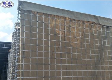 Wire Mesh Gabion Wall Defensive Hesco Bastion 3 Tahun Garansi Sertifikasi ISO