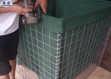 Hot mencelupkan Galvanized Military Gabion Box hesco barrier, Wire Retaining Wall