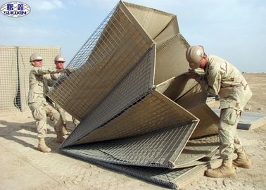 Pagar Pertahanan Hesco Bastion Wall Dilapisi Fitur Galfan 3 Tahun Garansi