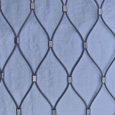 Pertahanan Medan Pertempuran Woven Anti Drone Netting Rope Netting stainless steel