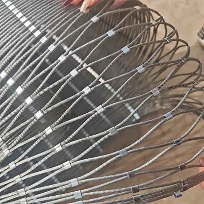 Jaring Tali Stainless Steel Pertahanan Anti Drone Perawatan Anti Karat
