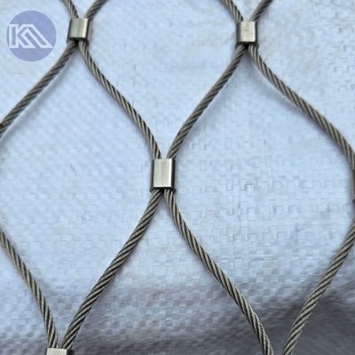 Perlindungan Anti Drone Netting Stainless Steel Ferrule Rope Mesh