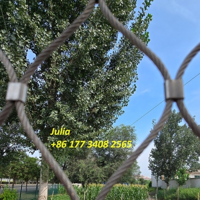 Pagar Keamanan Kabel Kawat Jaring Ferrule Jaring Anti Drone 3m X 3m