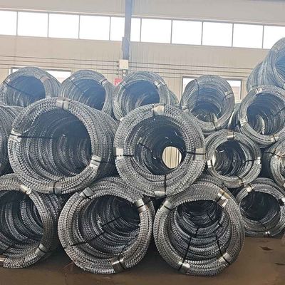 Penghalang Anti Pendakian Keamanan Kawat Berduri Silet Galvanis Hot-Dip