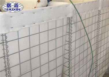 Galfan Dilapisi Tembok Gabion Dilapisi Geotextile Konstruksi Dinding