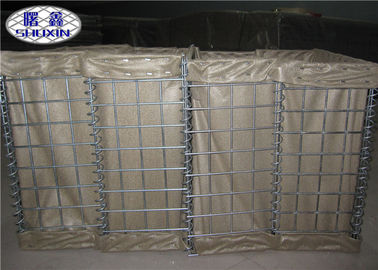 Brown Galfan Coated Defensive Barrier / Flood Bastion Barrier System