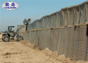 Gavanized Defensive Gabion Barrier Geotextile Anti - Karat Fitur