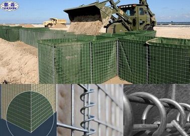 Galvanized Defensive Bastion Barriers Mesh Gbaion Box Ukuran Disesuaikan