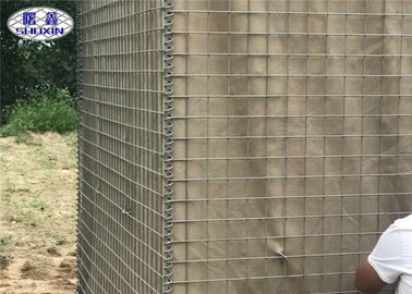 SX 4 Keranjang Gabion Ledakan Dinding Bukti Untuk Pelatihan Tentara Galvanis