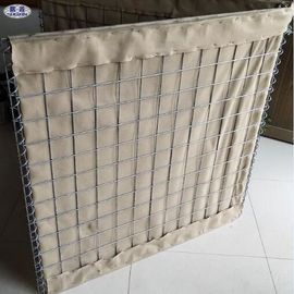 Welded Wire Mesh Pasir Diisi Hambatan / Dinding Kotak Pasir Gabion Militer