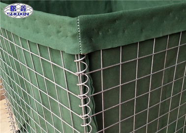 Galvanis Welded Militer Defensive HESCO Barriers Dengan Geotextile Cloth OEM Service