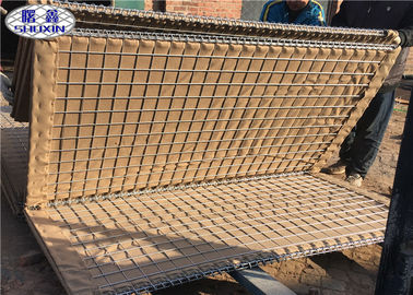 Pasir Diisi Gabion Banjir Hambatan Dengan Geotextile Galvanized Steel Wire