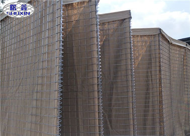 HDP Galvanized Sand Filled Barriers For Army Shooting Range Layanan OEM