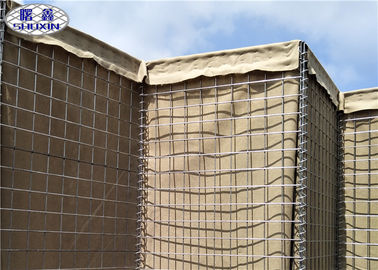 Sand Militer Diisi Barriers / Barisan Pertahanan Gabion 3 Tahun Garansi