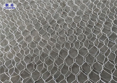 Galfan Coated Gabion Stone Cages Sertifikasi Double Twisted Weave PVOC