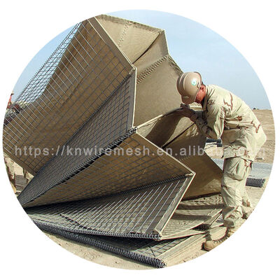 5mm Las Galfan Wire Hesco Bastion Penghalang Pertahanan Blast Wall Hesco Penghalang Harga