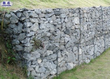 Banjir Galvanized Steel Stone Cage Hexagonal Hole Shape Soil Protection