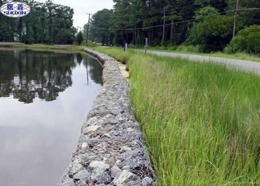 80x100 LubangKursi Gabion Gabion Dinding Galvanis Permukaan Pengobatan