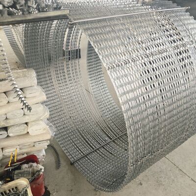 KN Galvanized Barbed Wire Security Fencing With Barbed Blade dari China Razor Wire