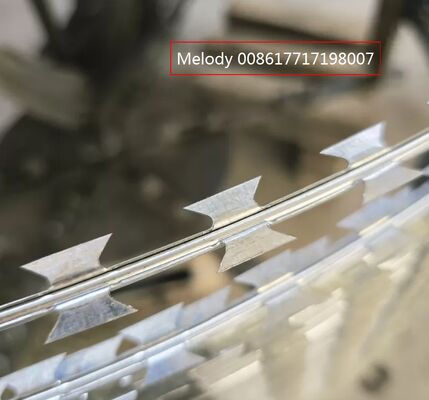 Galvanized Customisable Blade Razor Barbed Wire untuk Solusi Keamanan Lingkungan Kekerasan