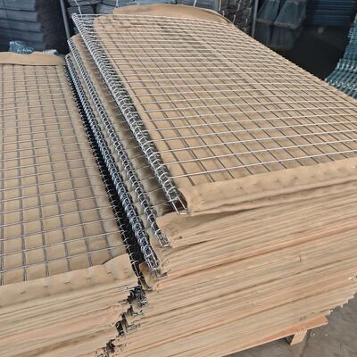 Dinding Pasir Tahan Ledakan Benteng Penghalang Pertahanan Galvanis Berat