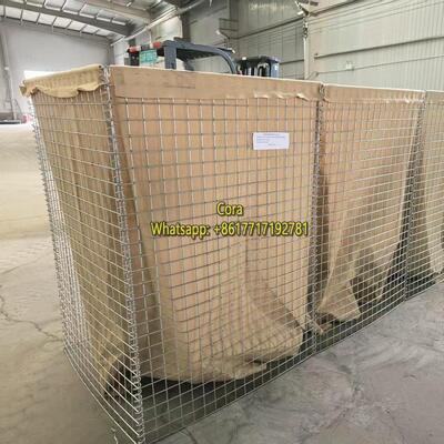Hot Dip Galvanized Beige/Green Warna Blast Mitigation Penghalang Pertahanan