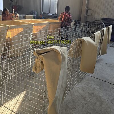 MIL1 Tugas Berat 1.37m High Pertahanan Bastion Penghalang Digunakan dalam Konflik Rusia-Ukraina