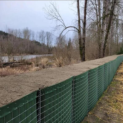 Penghalang Benteng Pertahanan Militer Galvanis Celup Panas Tugas Berat MIL7 5mm