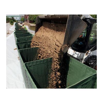 Penghalang Kekuatan Tinggi Kantong Pasir Penghalang Pertahanan Bastion Dust Diisi Tembok