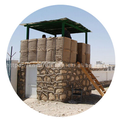 Mil4 Welded HESCO Gabion Sand-Filling Metal Pencegahan Banjir Benteng Penghalang Militer Di Malaysia