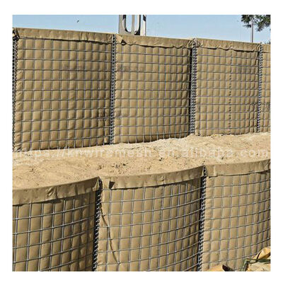 High Safety Galvanized Barrier Sand Bag Gabion Wall Pertahanan Pertahanan Militer