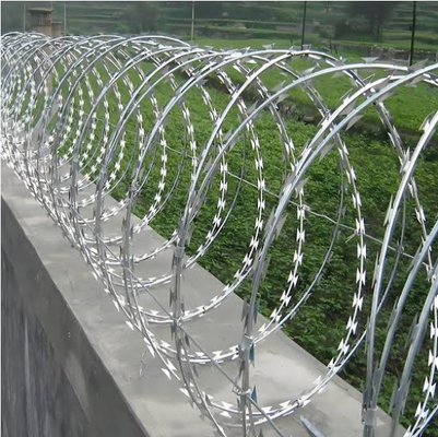 Pabrik Harga Razor Barbed Wire Roll Sharp Concertina Blade Wire Anti Pencurian Keamanan Pagar Wire Mesh Untuk Dijual