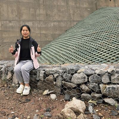 Batu Diisi Banjir Gabion Kotak Penghalang Anti karat dengan 2 * 1 * 1m