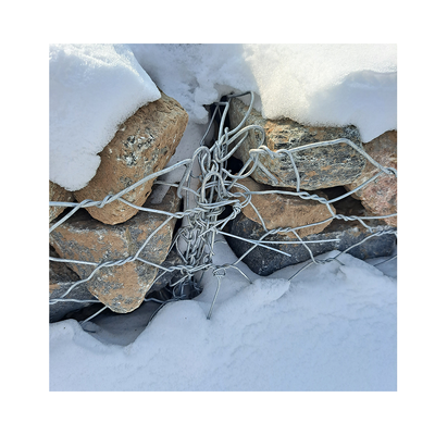 Keranjang Gabion Kawat Besi Tenun Berkualitas Baik 2*1*1 Dinding Penahan Jaring Gabion Isi Batu