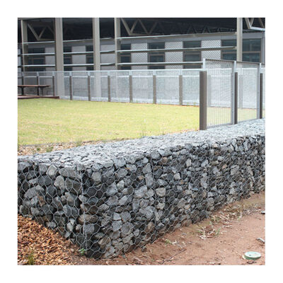 Keranjang Gabion Galvanis Heksagonal 4*1*1m Pelindung Lereng Kasur Gabion 2*1*0.3m