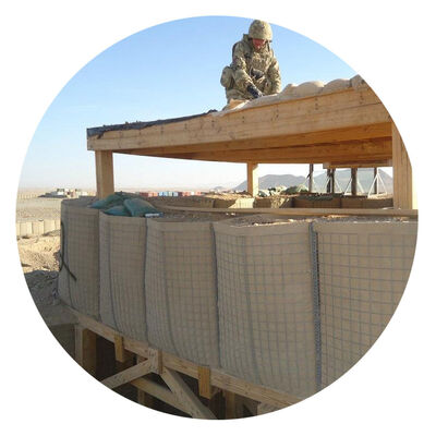 Heavy Galvanized Iron Wire Mesh Sand-filling KN-10 Defensive Barriers Retaining Wall Protection
