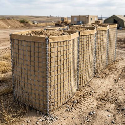 Penghalang Pertahanan Militer | Dinding Benteng Gabion Dilas Galvanis