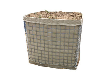 Hot Dipped Galvanized Welded Gabion Baskets Pasir Warna Anti - Explosion Wall