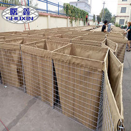 HESCO Defensive Barrier Retaining Wall Wire Mesh 4-5.0mm Kawat Dia ISO9001 Bersertifikat