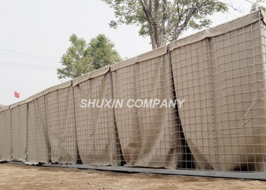 3''x 3 '' Bentuk Lubang Persegi Militer HESCO Barriers Untuk Keamanan Situs Standar