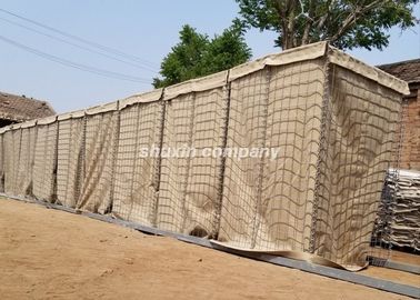 Dilas Bastion Barriers Defensive Wall Militer Gabion Box 4-5.0mm Kawat Dia