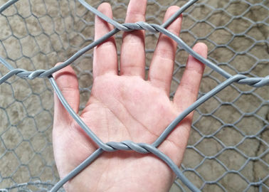 Pvc Dilapisi Wire Mesh Gabions Basket Untuk Garis Pantai Ukuran 2mx1mx1m